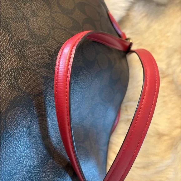 Coach Black and Red Women's Bag - Picture 7 of 10
